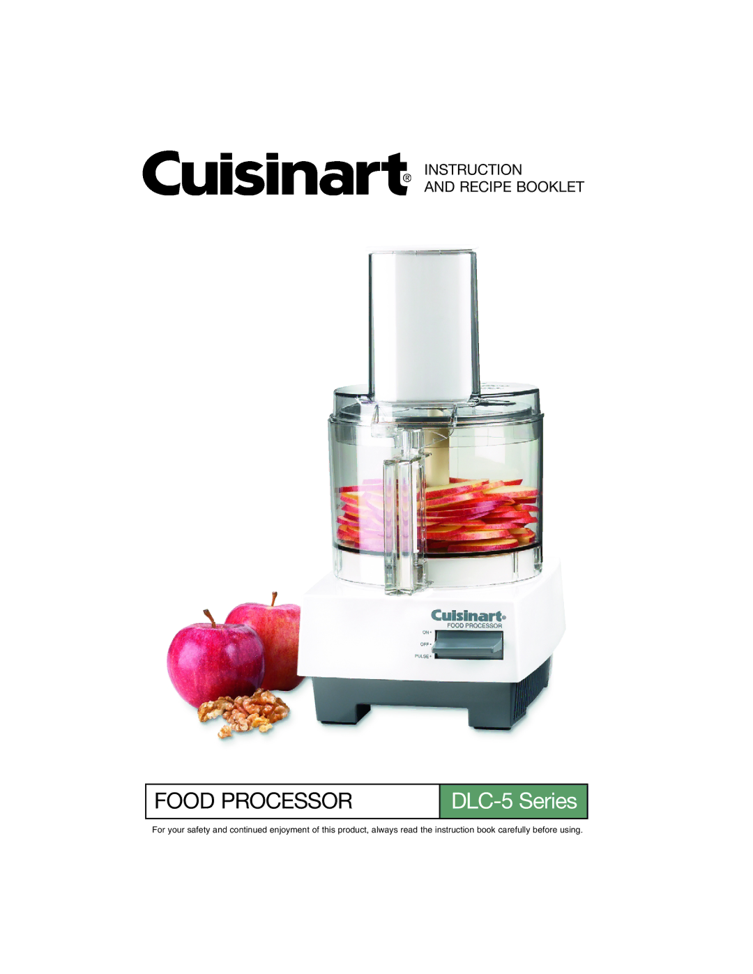 Cuisinart DLC-5 manual Food Processor 