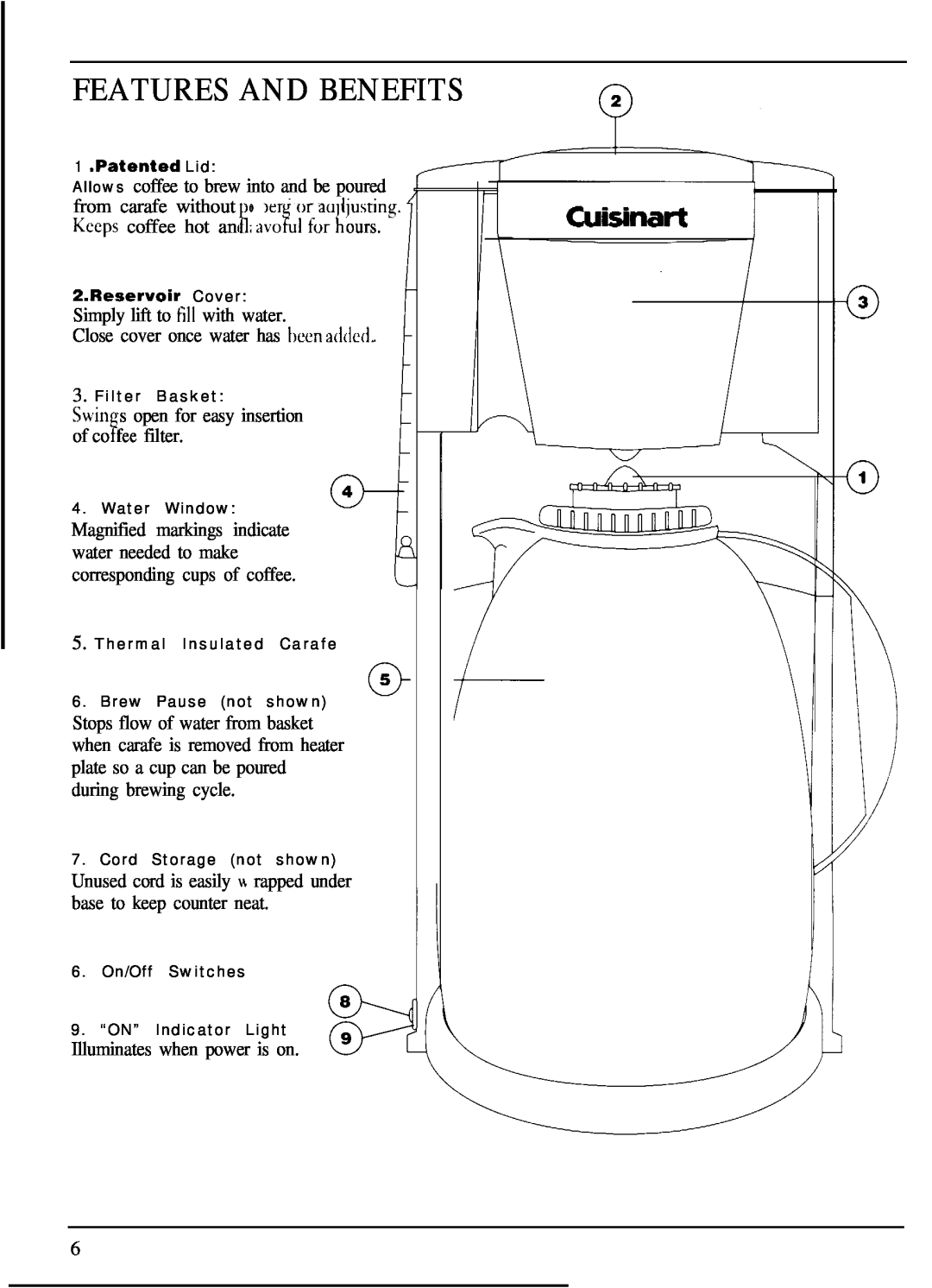 Cuisinart DTC-800 Series manual Features And Benefits 