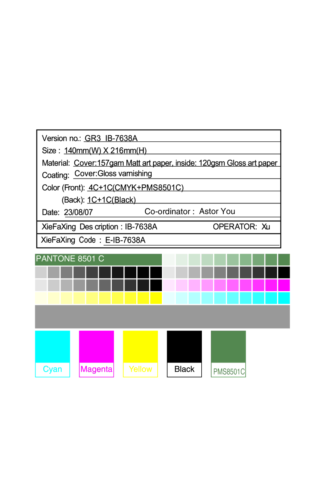 Cuisinart GR-3 manual Pantone 8501 C 