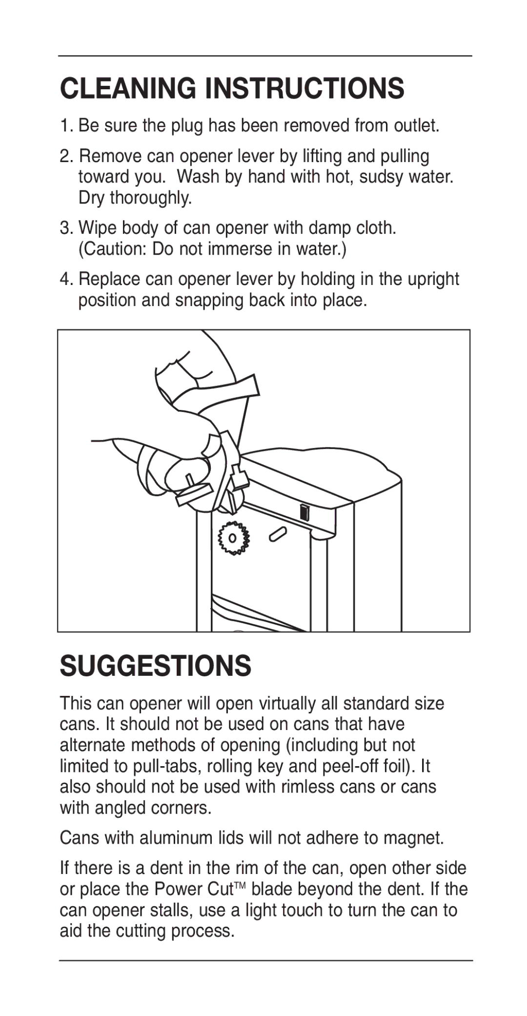 Cuisinart DCO-24, IB-3853BFT manual Cleaning Instructions, Suggestions 