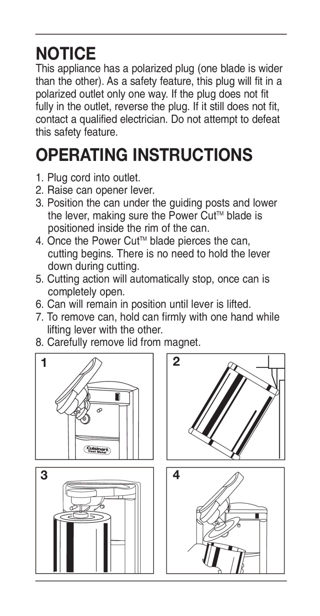 Cuisinart DCO-24, IB-3853BFT manual Operating Instructions 