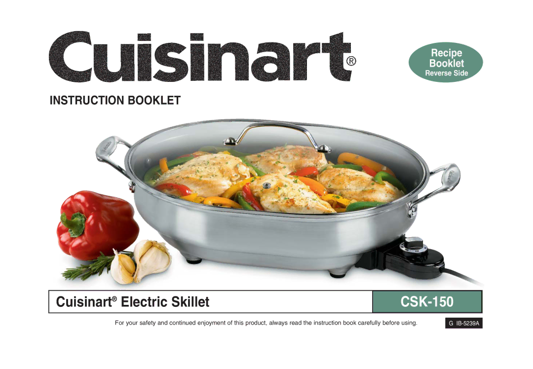 Cuisinart IB-5239A manual CSK-150 