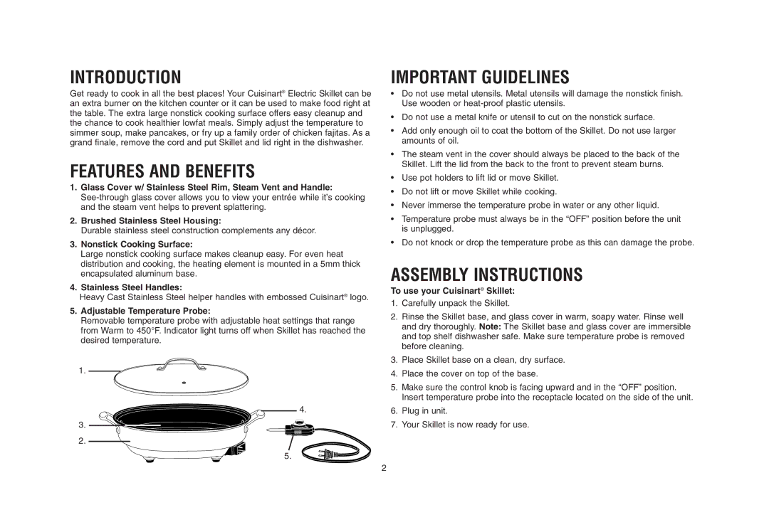 Cuisinart IB-5239A, CSK-150 manual Introduction 