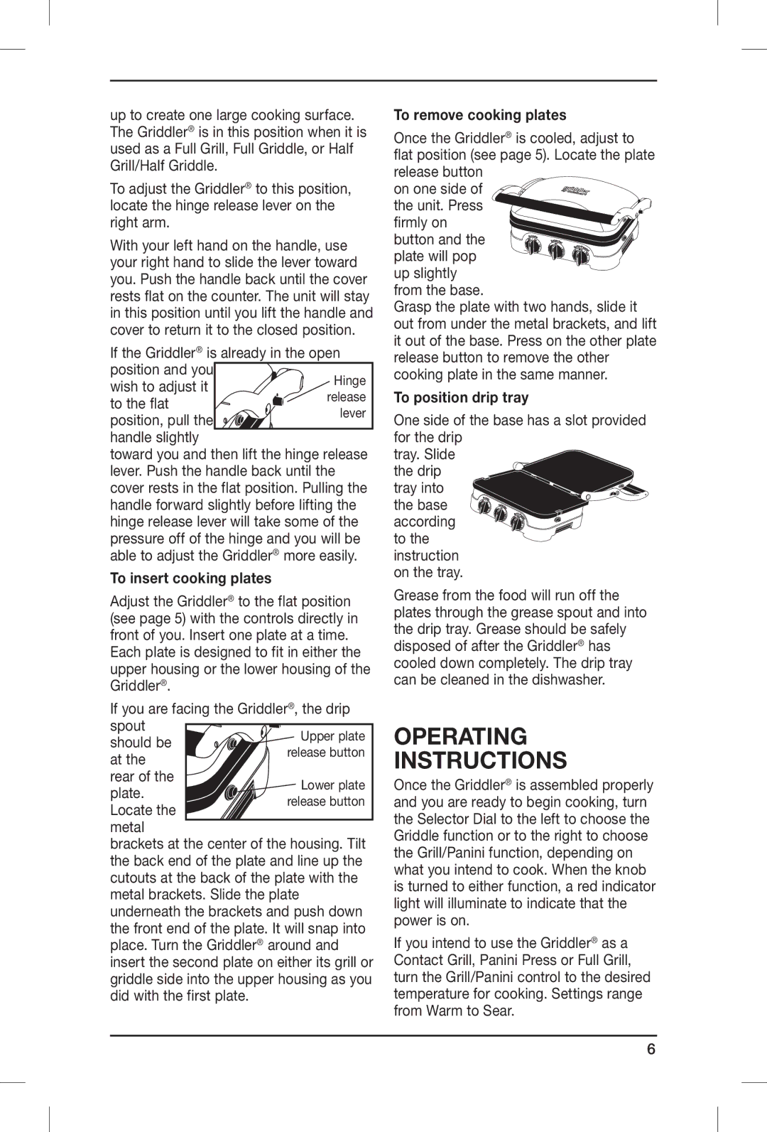 Cuisinart GR-4N, IB-8999A manual Operating Instructions, To the instruction 