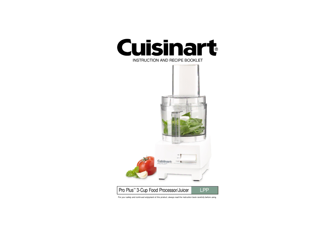 Cuisinart LPP manual Lpp 