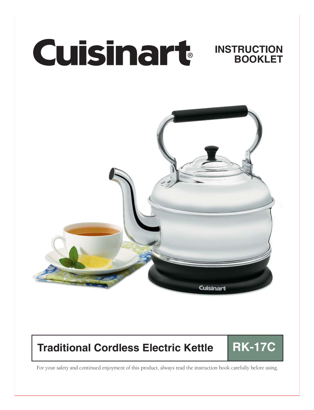 Cuisinart RK-17C manual 