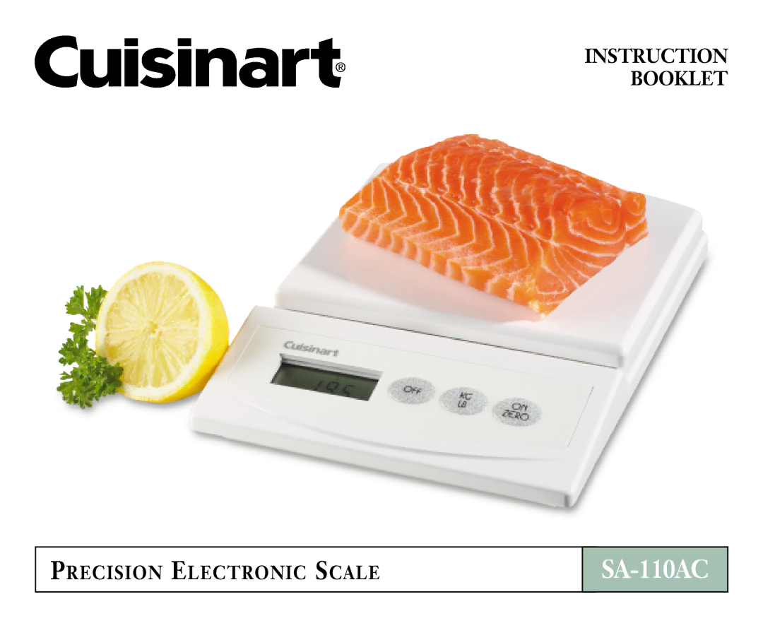 Cuisinart SA-110AC manual 