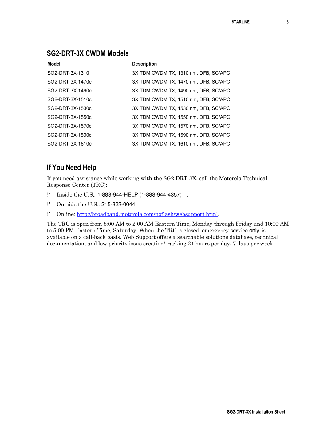 Cuisinart operation manual SG2-DRT-3X Cwdm Models, If You Need Help 