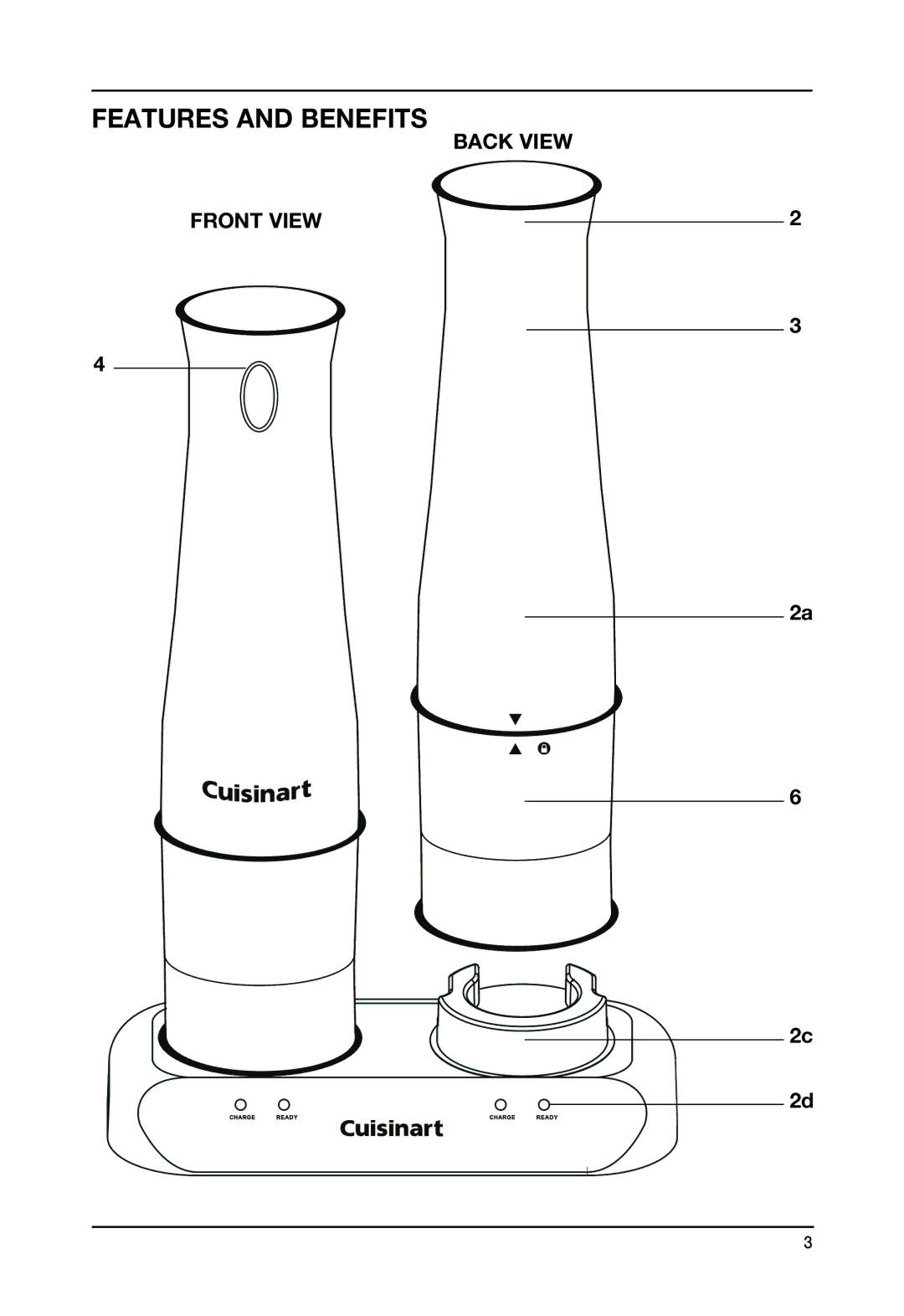 Cuisinart SP-2 manual Features and Benefits 