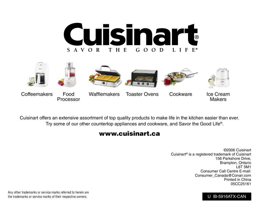 Cuisinart SPB-6C manual Coffeemakers 