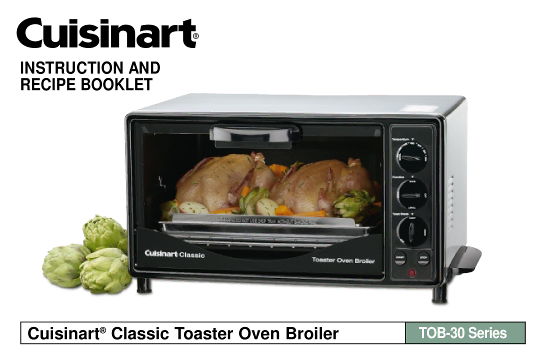 Cuisinart TOB-30 manual Cuisinart Classic Toaster Oven Broilers 