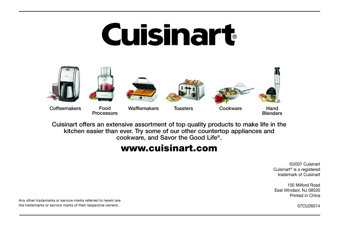 Cuisinart TOB-50BC manual 