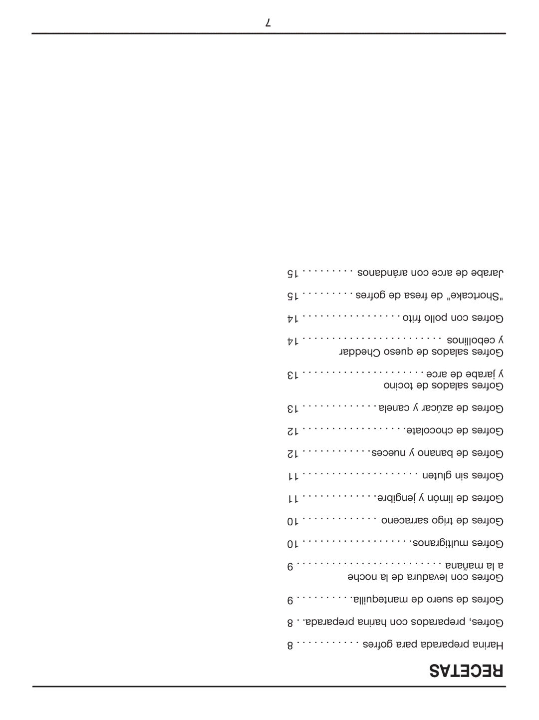 Cuisinart WAF-2OO manual Recetas 