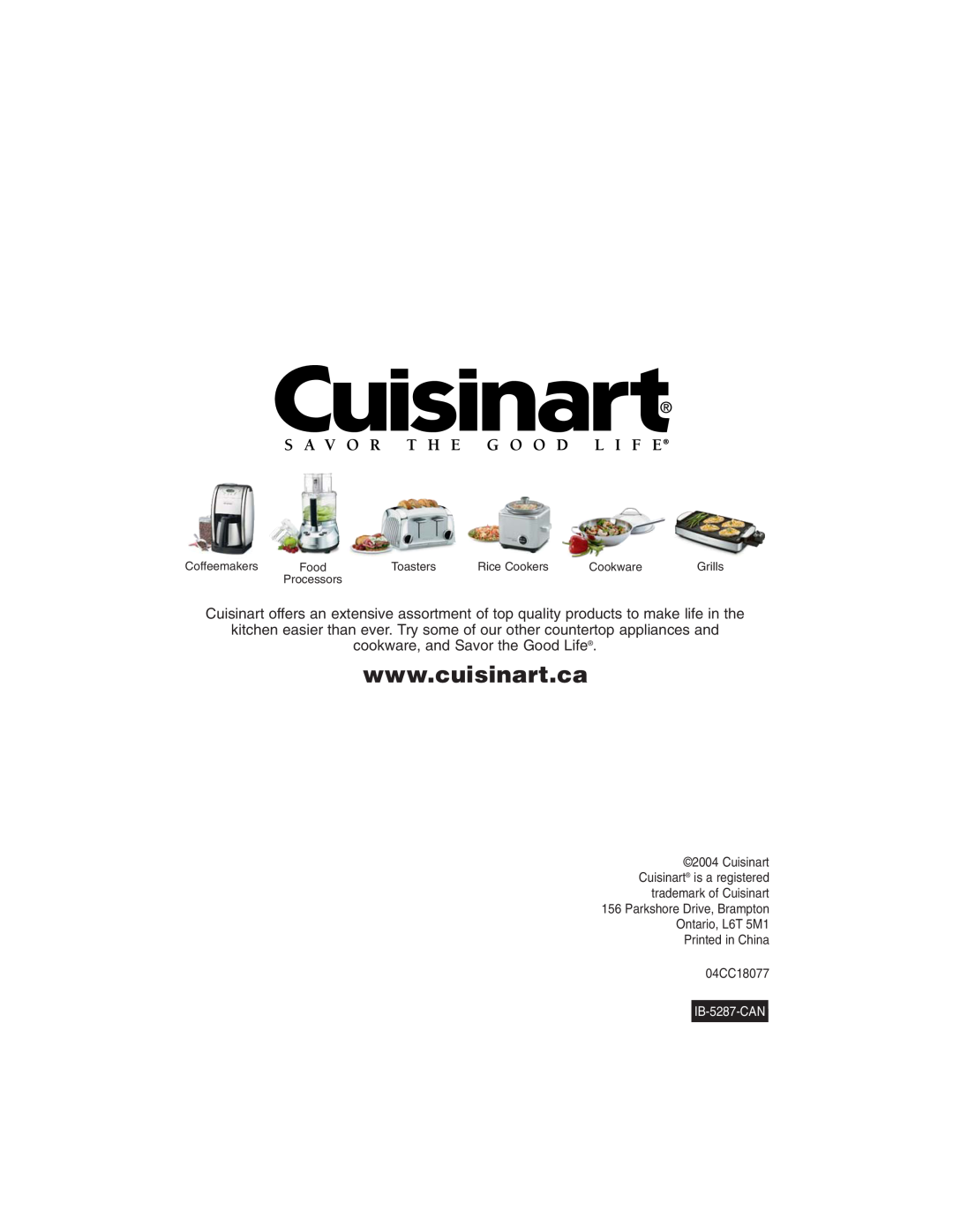 Cuisinart WAF-6C manual 