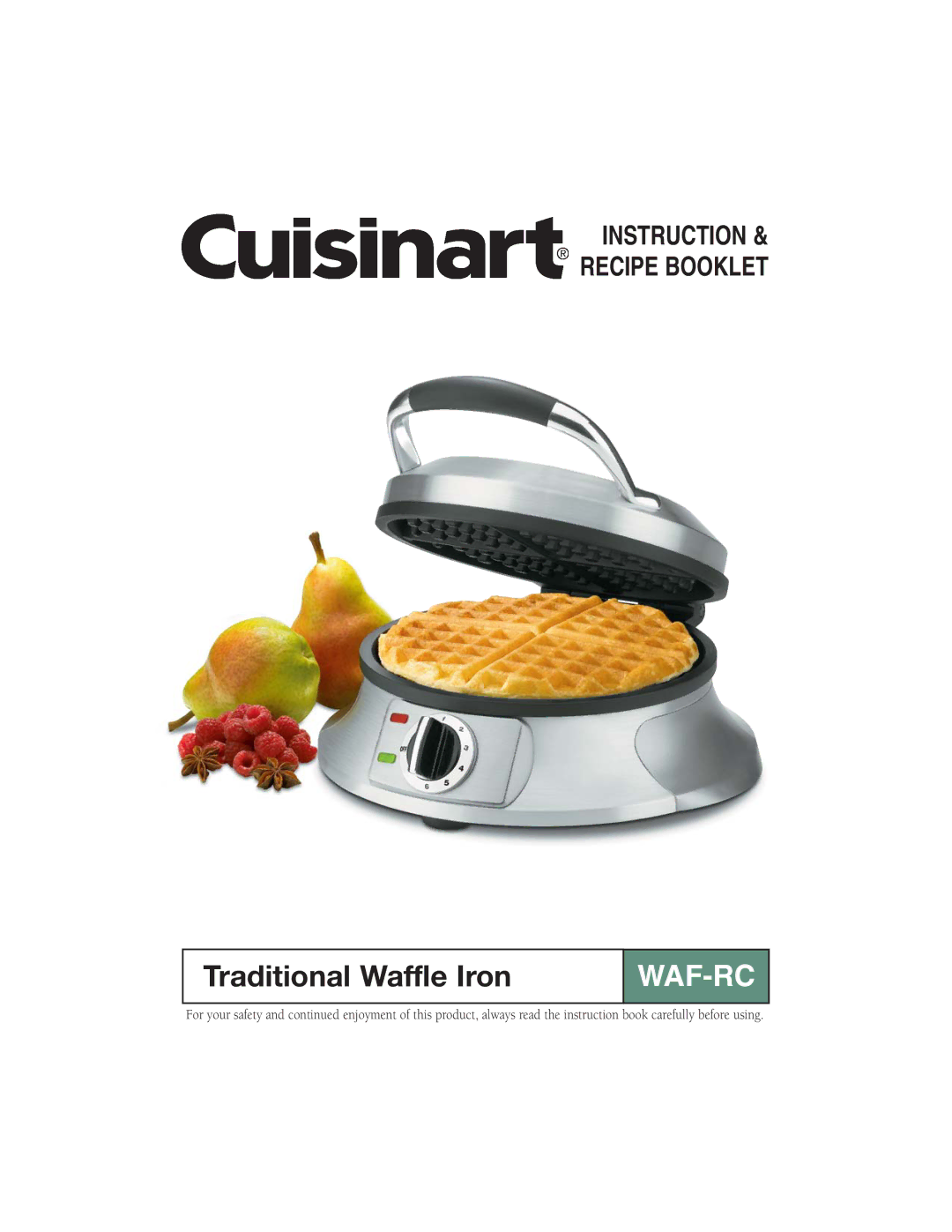 Cuisinart WAF-RC manual Waf-Rc 