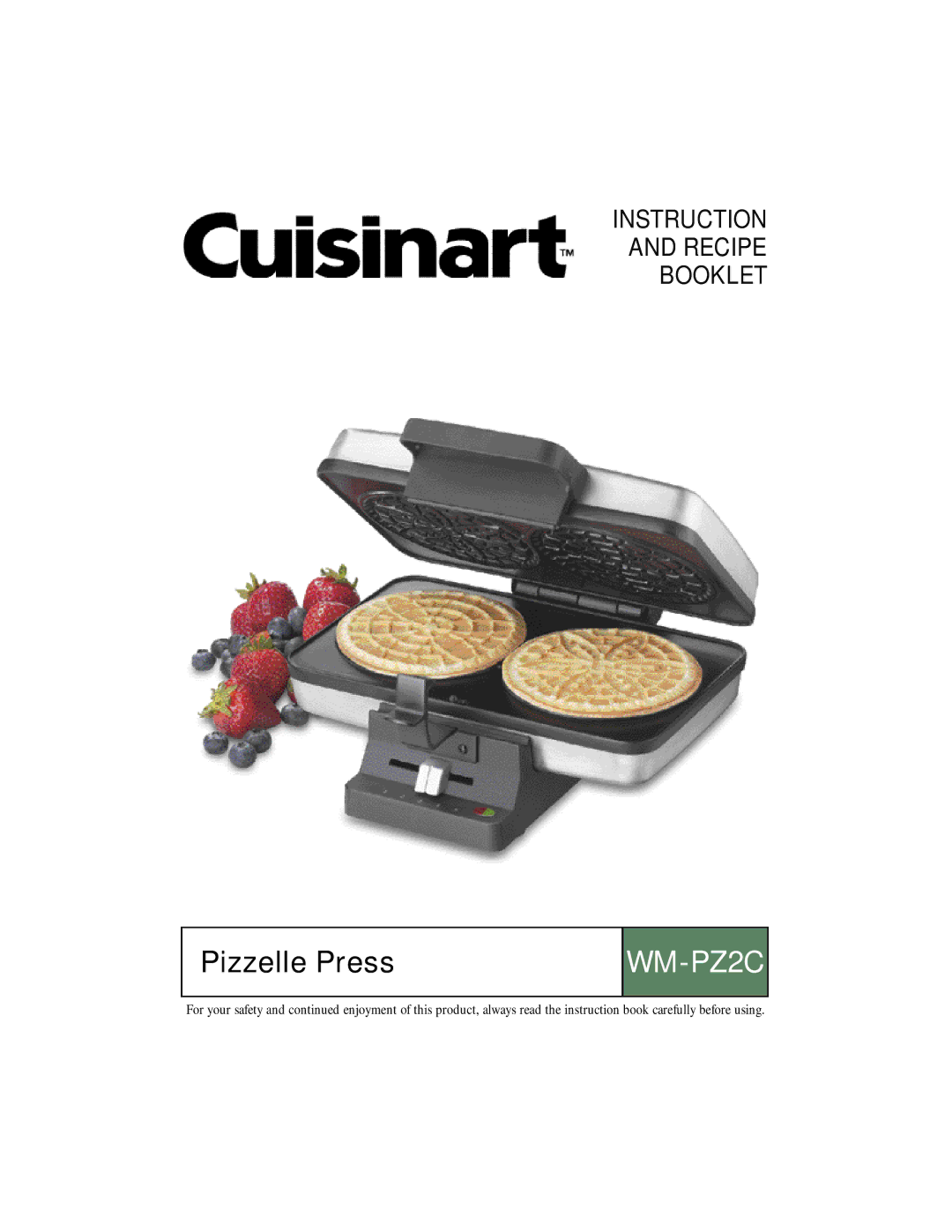 Cuisinart manual WM-PZ2C 