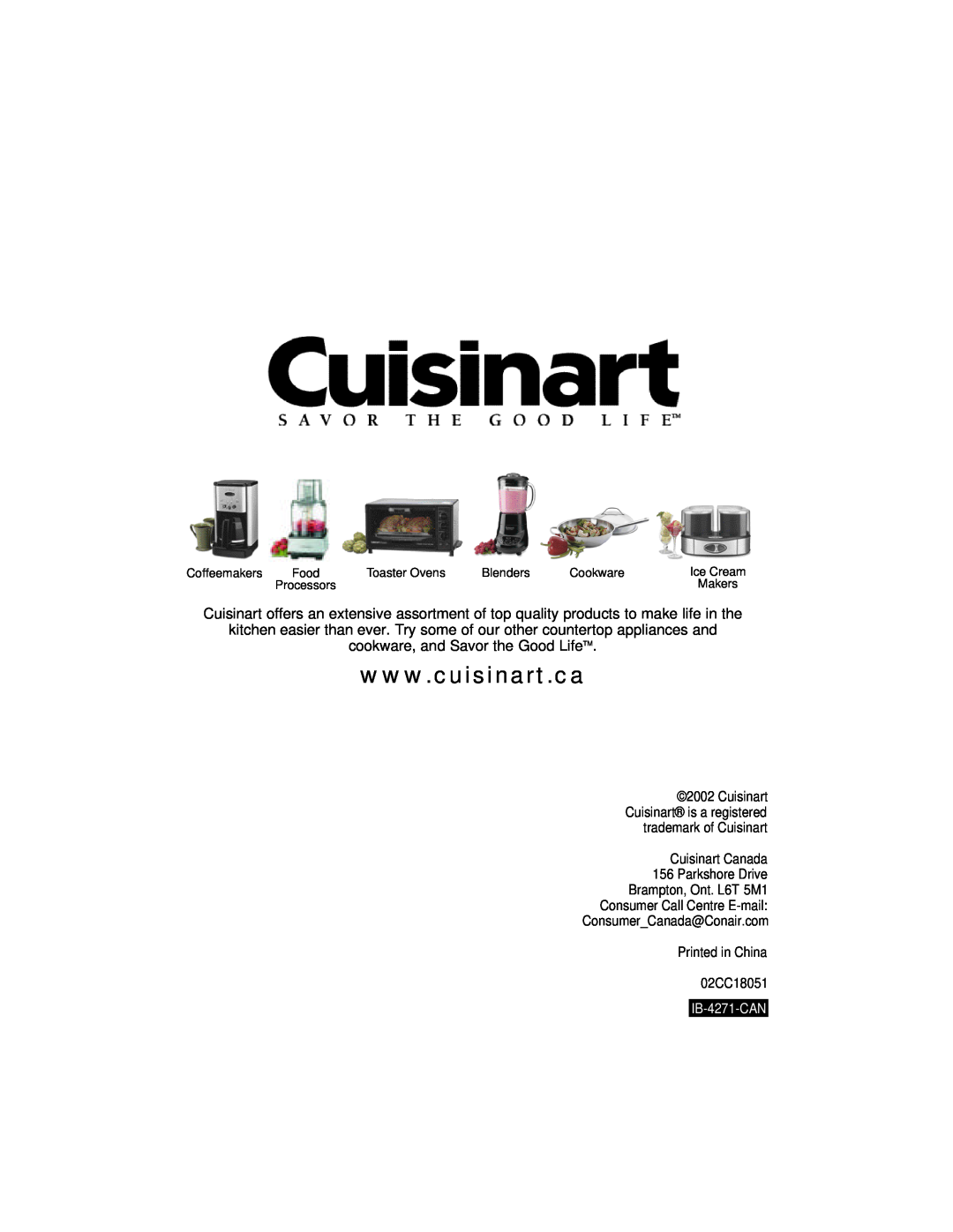 Cuisinart WM-PZ2 manual 