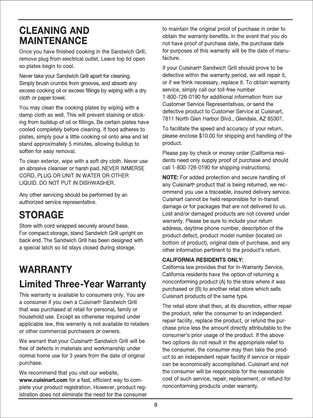 Cuisinart WM-SW2N manual 