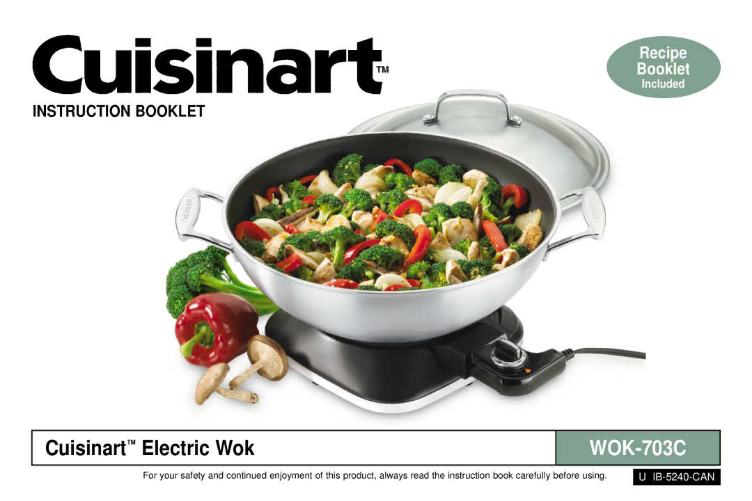 Cuisinart WOK-703C manual 