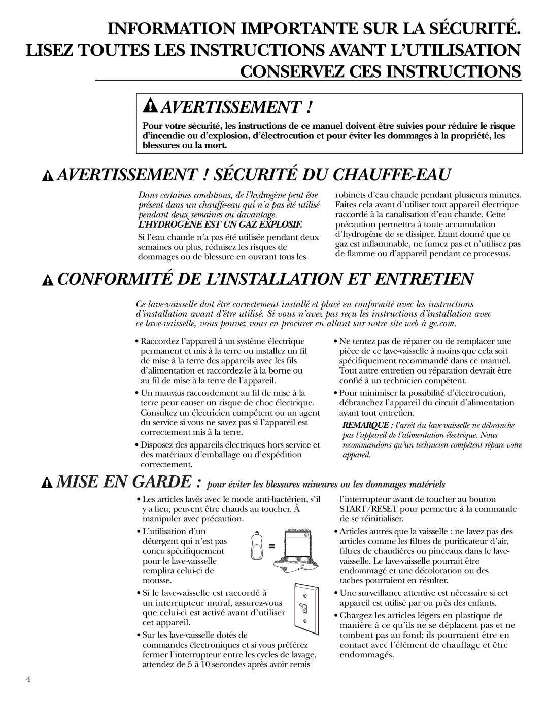 Cuisine-Cookware ZBD6890, ZBD6800, ZBD0710, ZBD6880, ZBD0700 manual Avertissement 