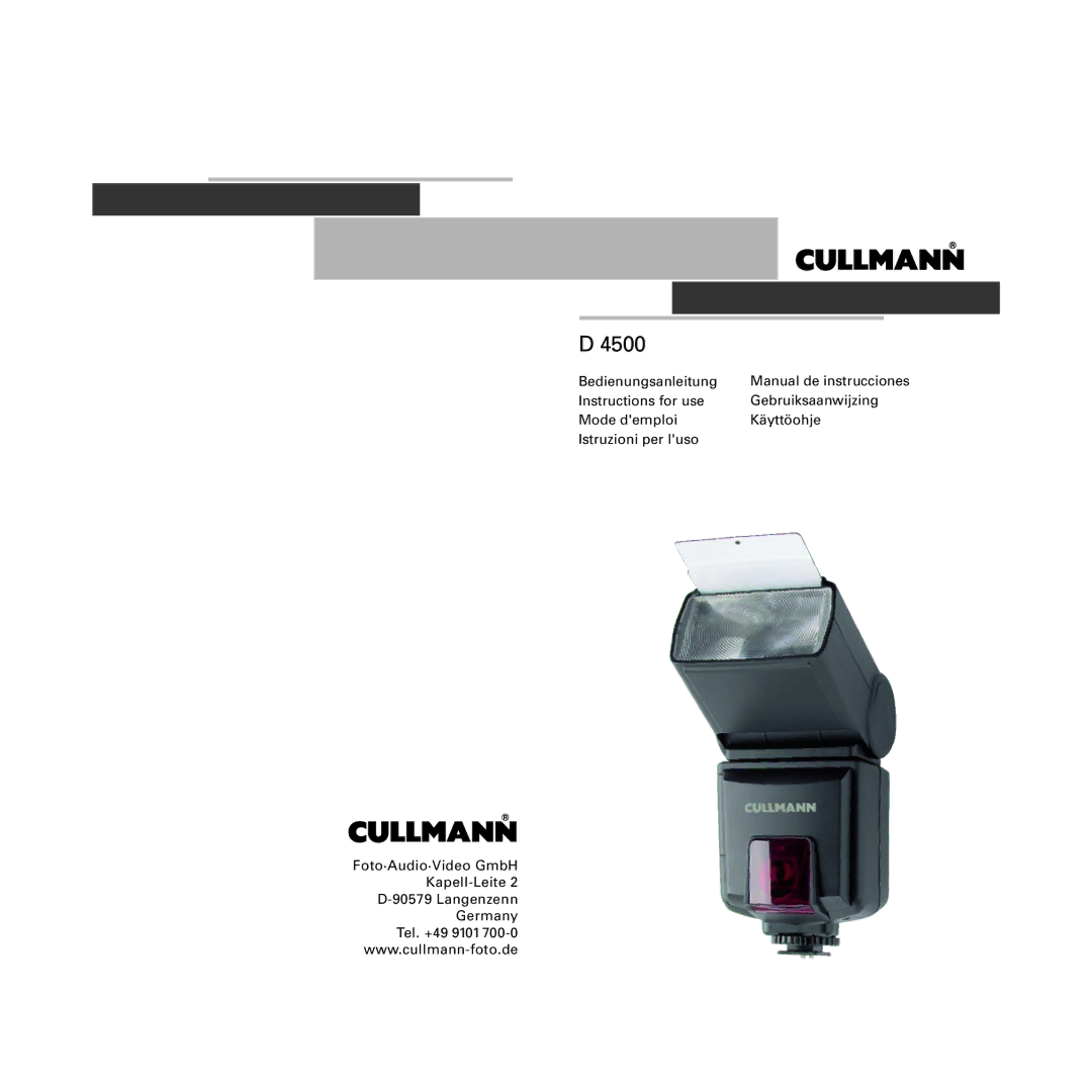 Cullmann D4500 manual 