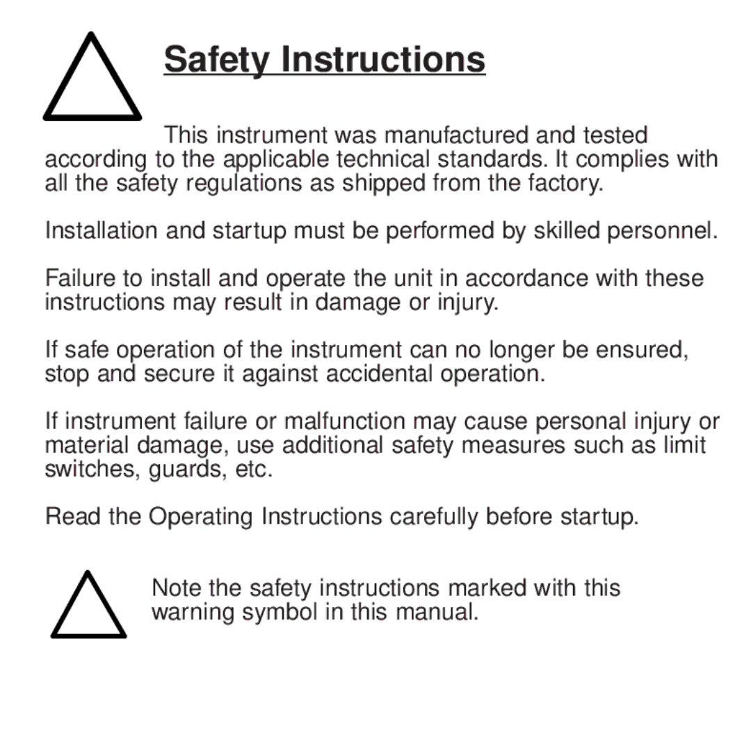 Curtis Computer 833 manual Safety Instructions 