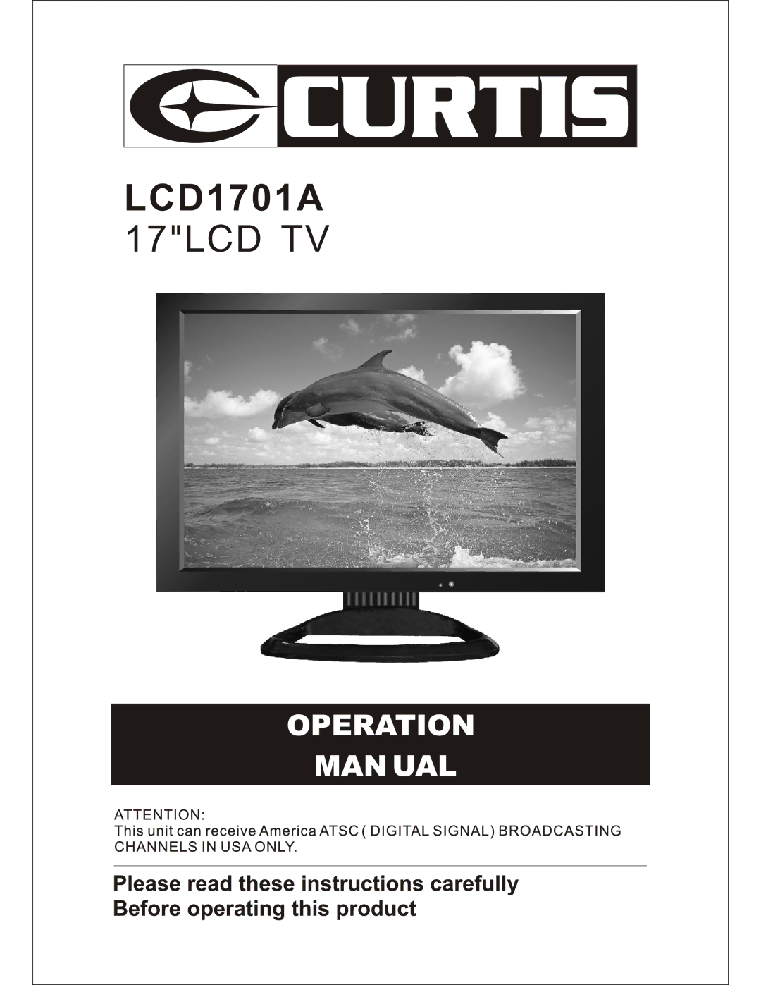 Curtis Computer LCD1701A manual 