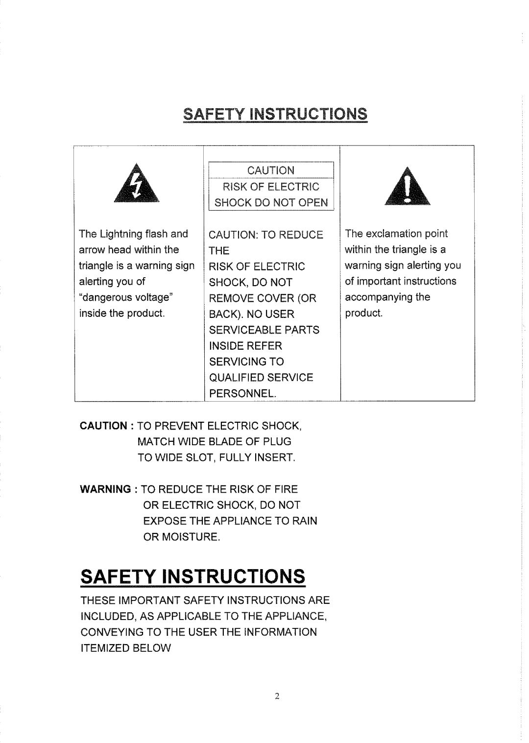 Curtis CR1353 manual 