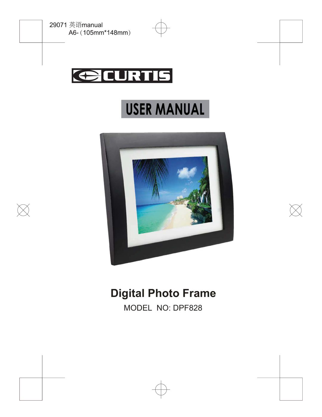 Curtis DPF828 manual Digital Photo Frame 