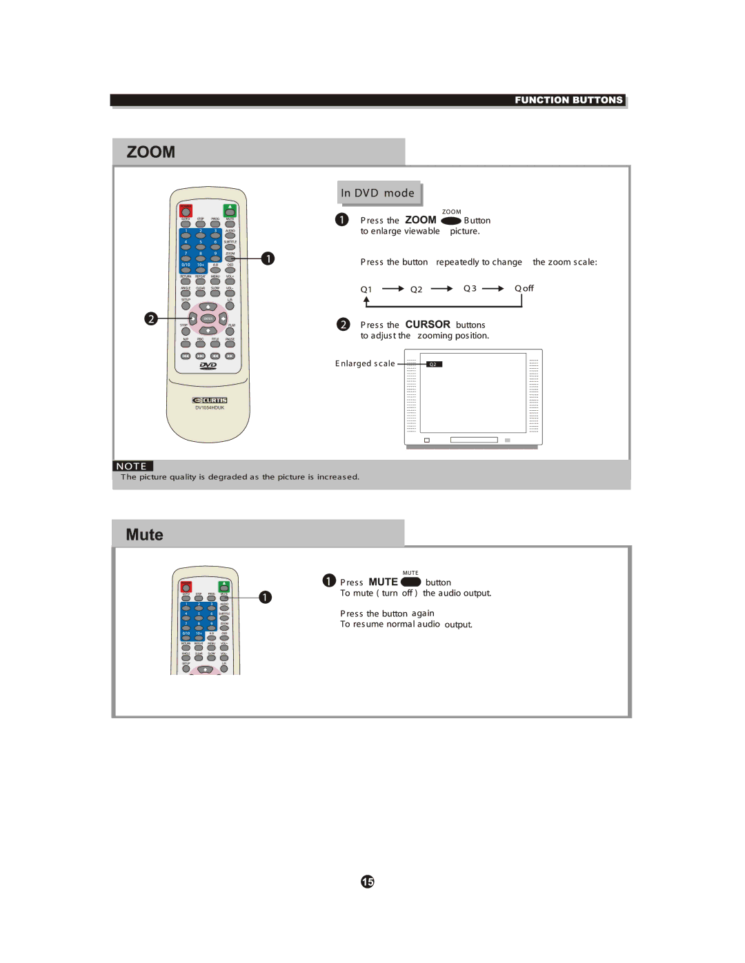 Curtis DV1054HDUK instruction manual 