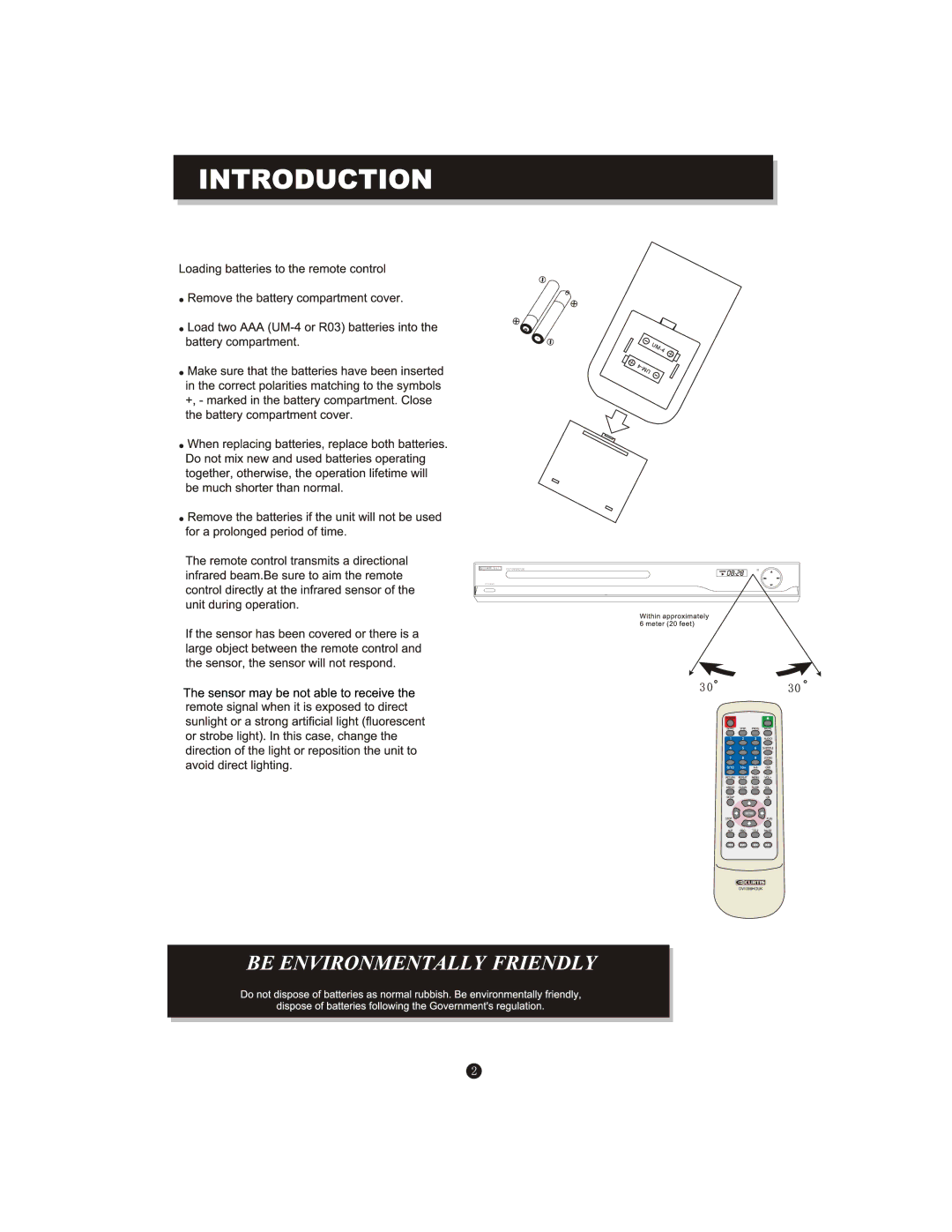 Curtis DV1096HDUK instruction manual 