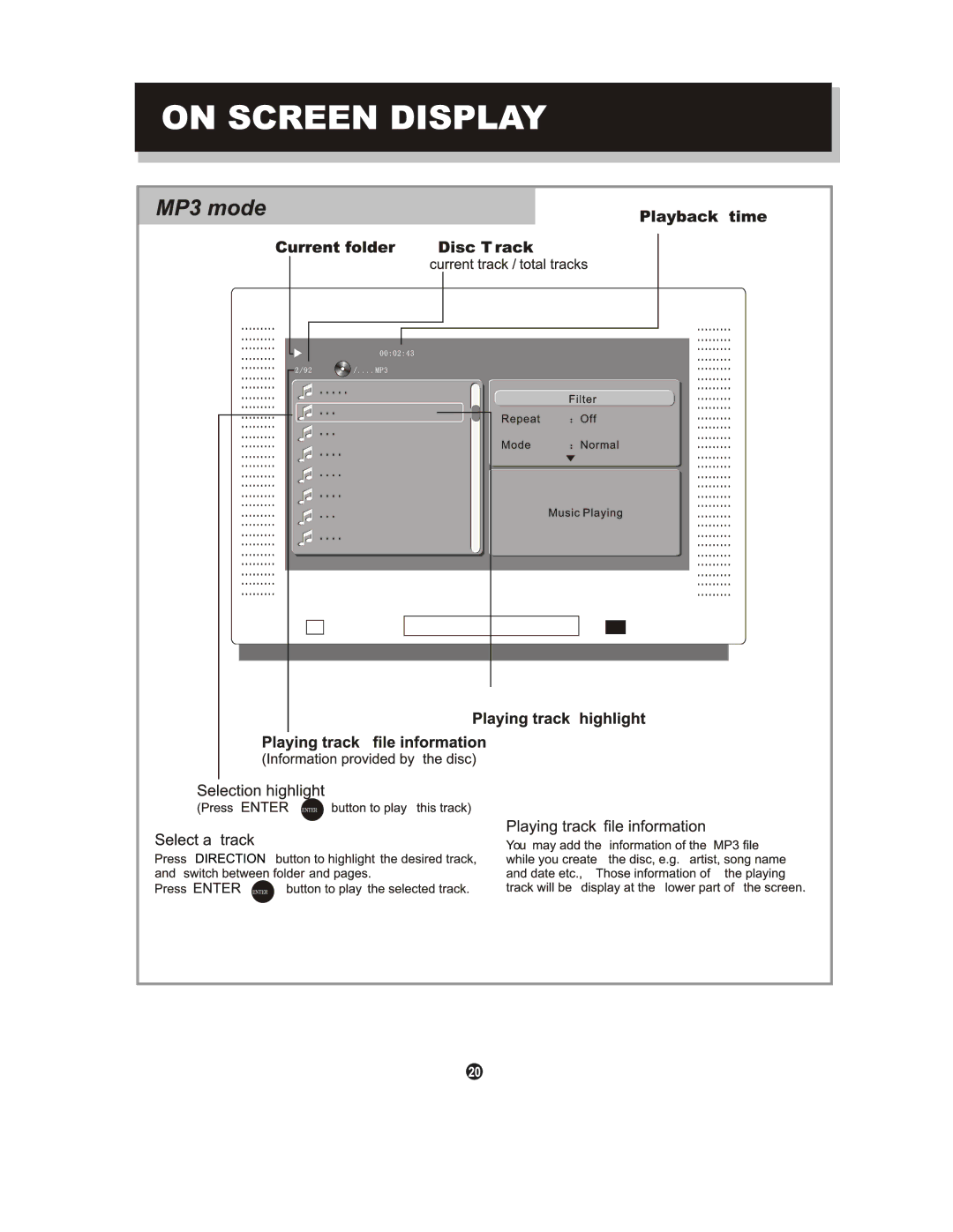 Curtis DVD1053 manual 