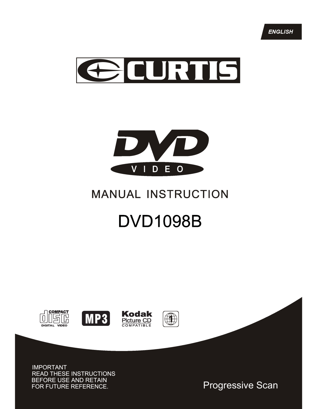Curtis DVD1098B manual Progressive Scan 