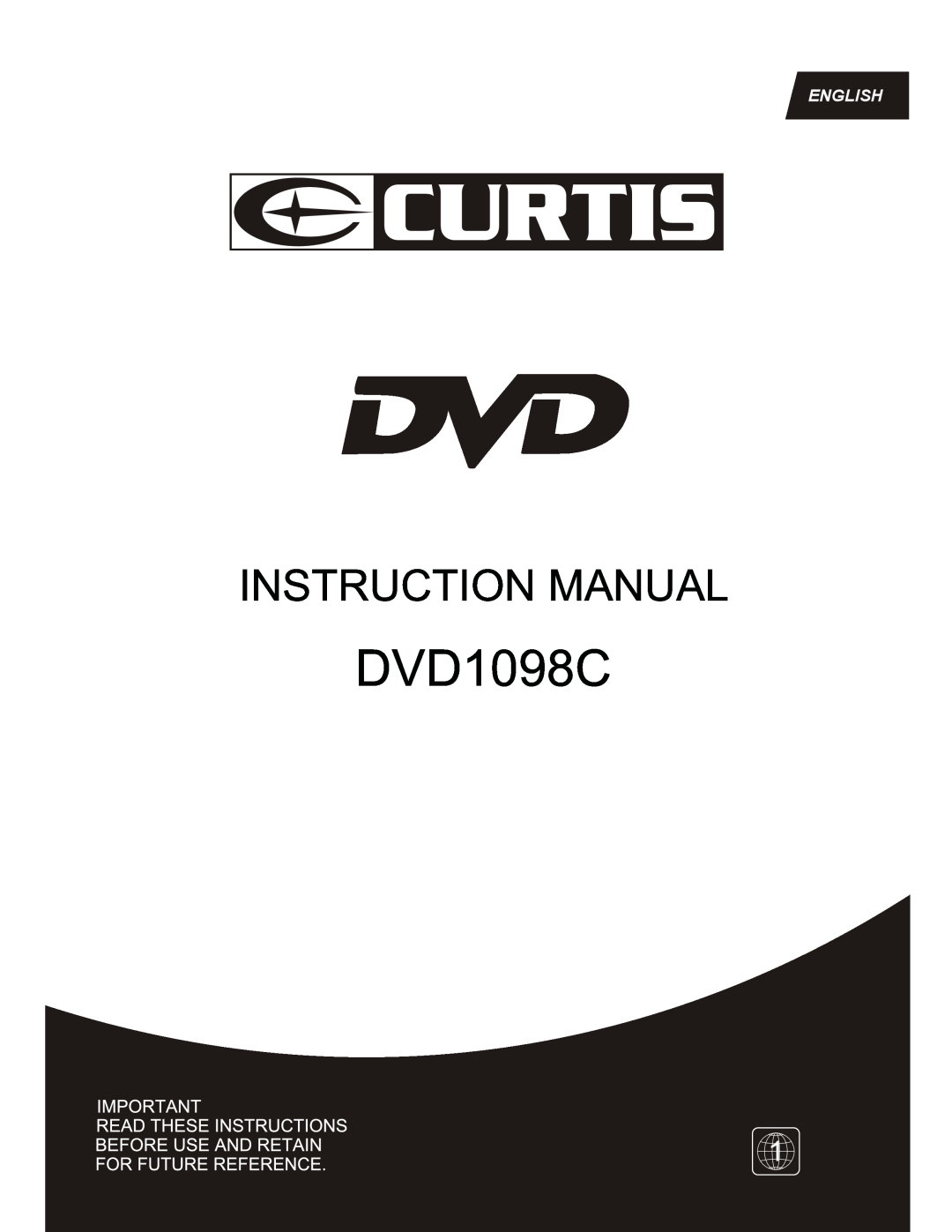 Curtis DVD1098C instruction manual Instruction Manual 