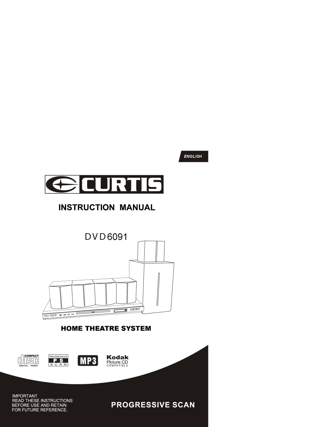 Curtis DVD6091 manual 