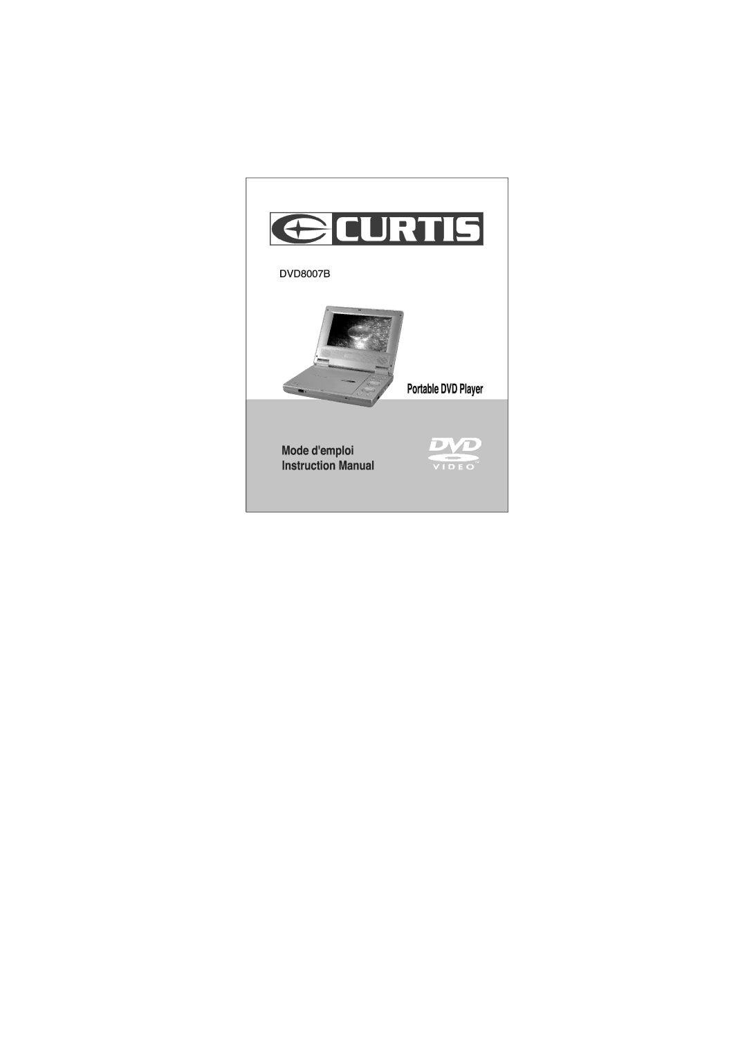 Curtis Dvd8007b manual 