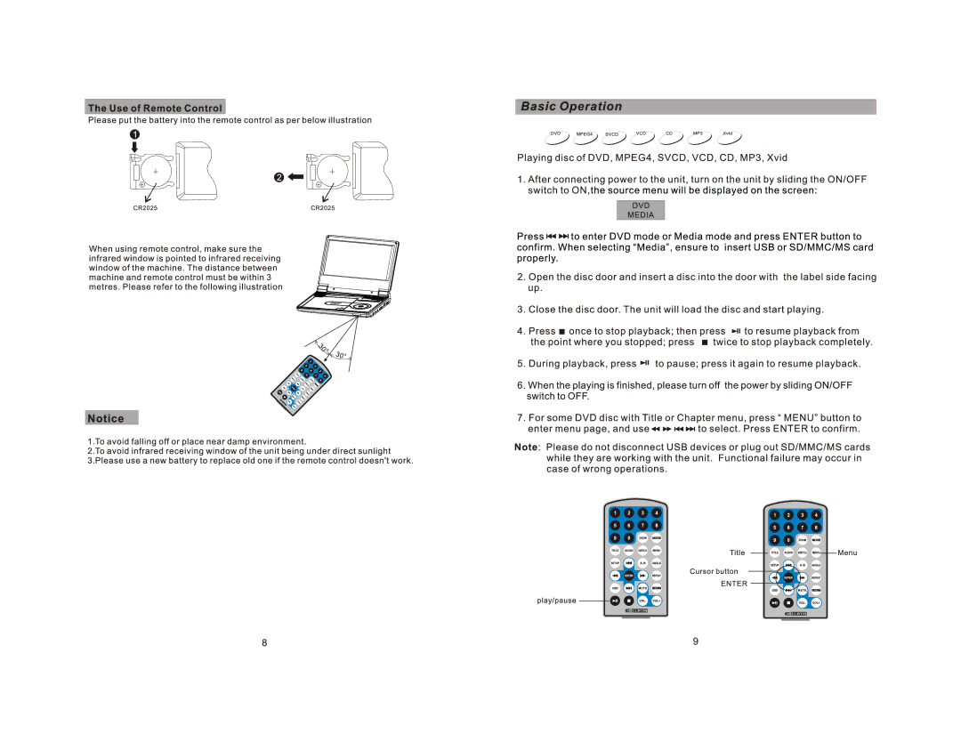 Curtis DVD9000UK manual 