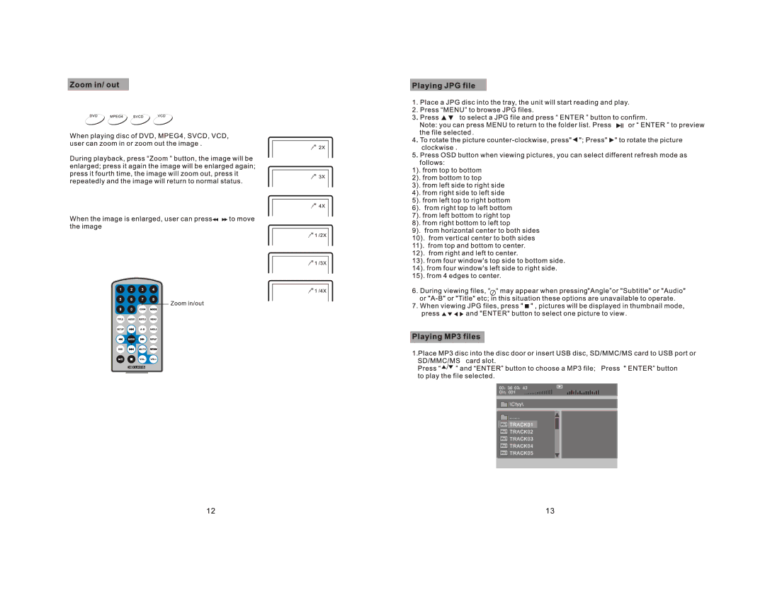 Curtis DVD9000UK manual 