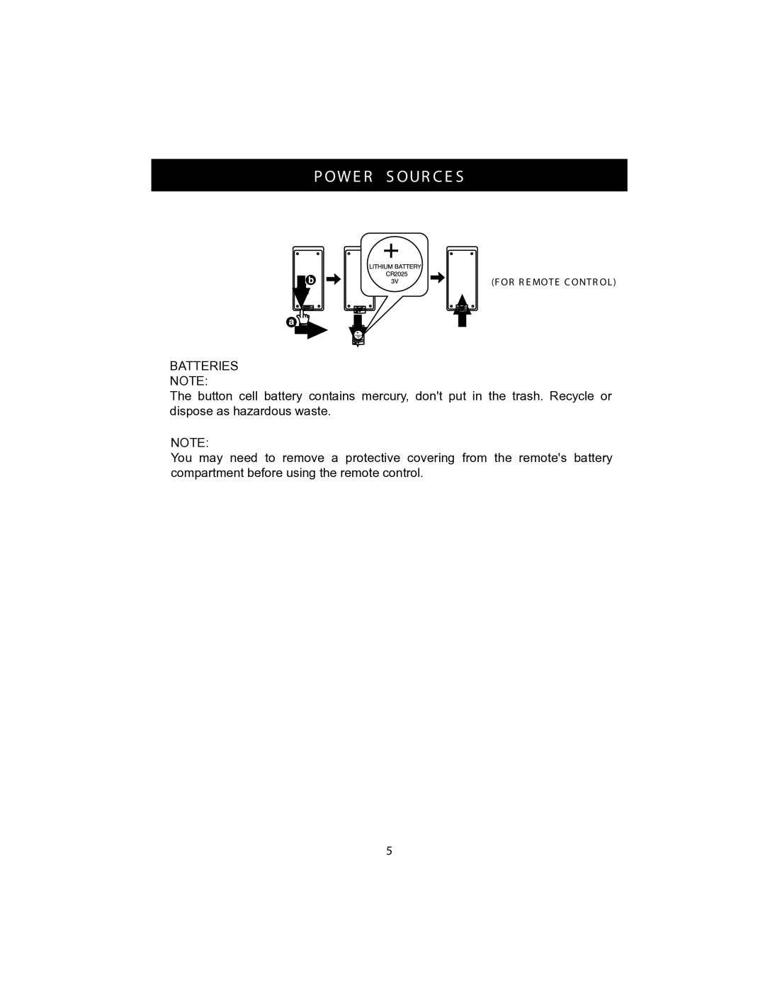 Curtis KCR2609 owner manual Owe R S Our C E S, Batteries Note 