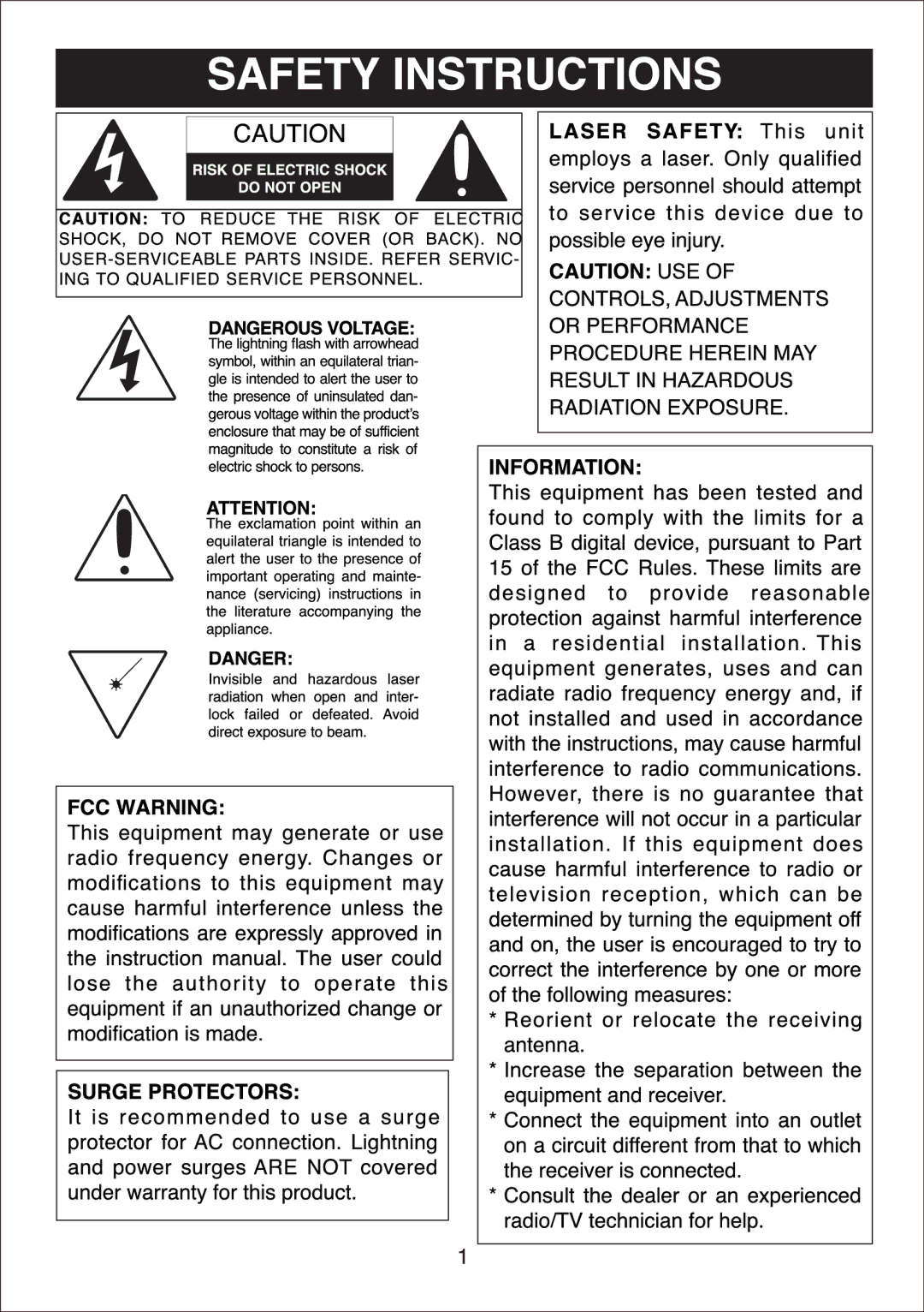 Curtis KCR2613A owner manual 