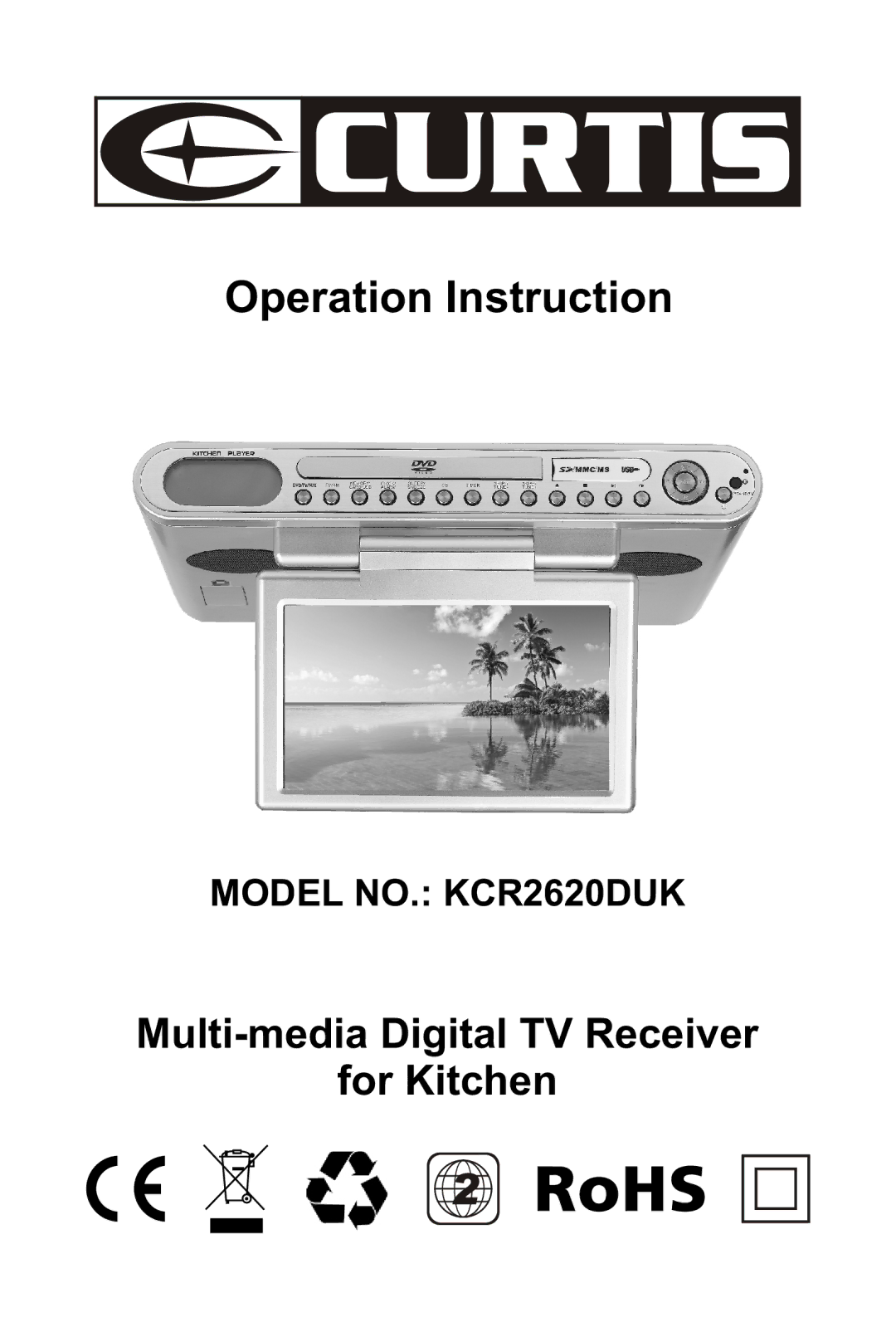 Curtis KCR2620DUK manual Operation Instruction 