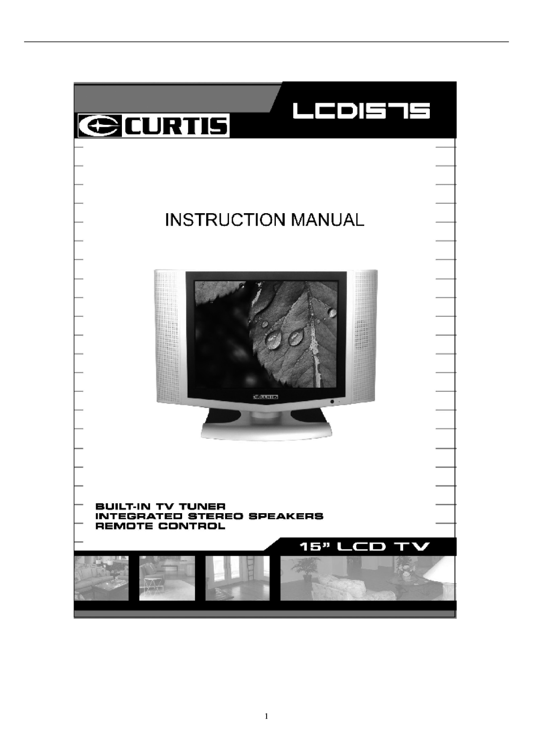 Curtis LCD1575 manual 