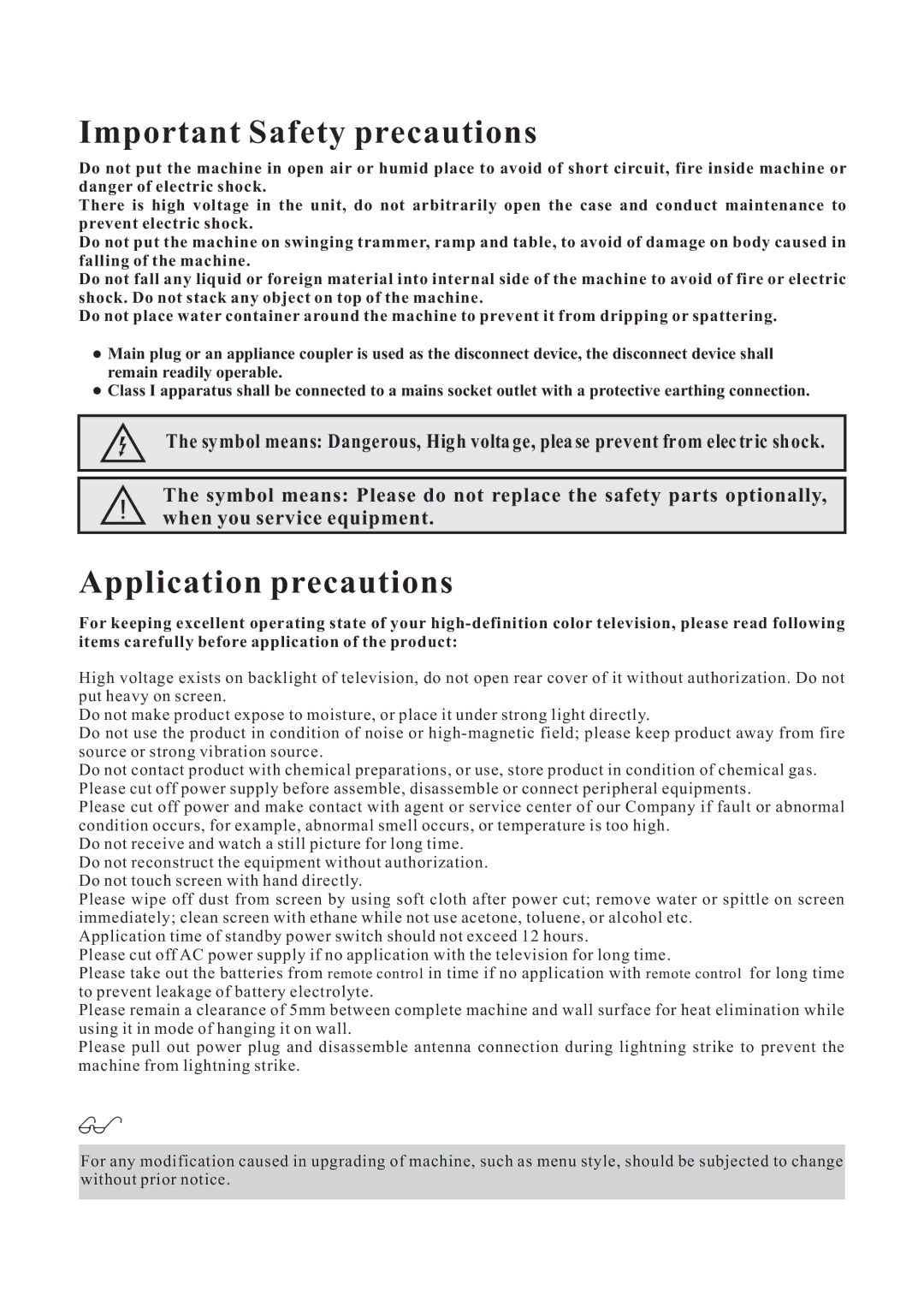 Curtis LCD1922 operating instructions Important Safety precautions 