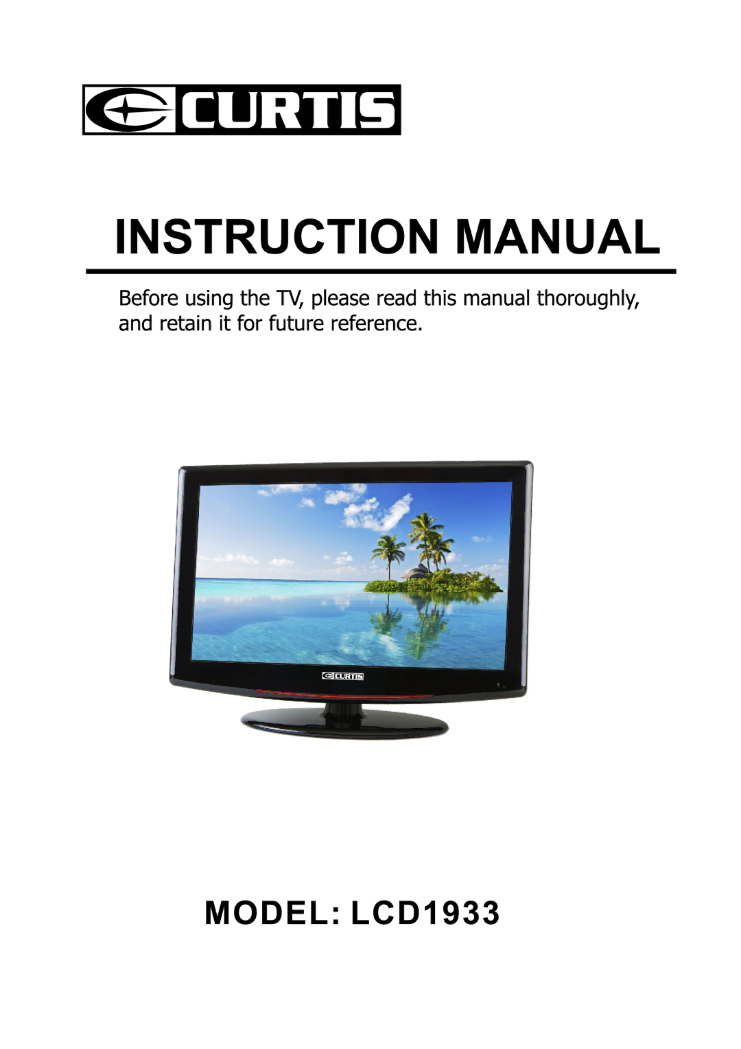 Curtis LCD1933 manual 