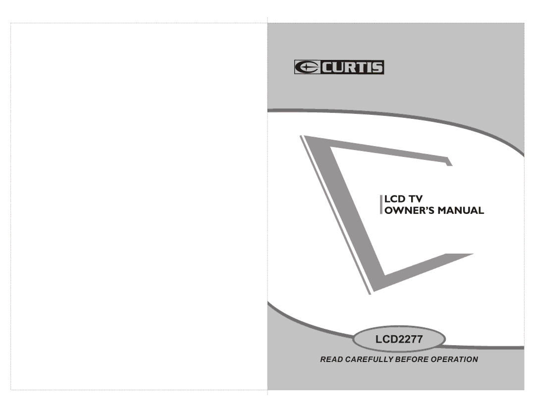 Curtis LCD2277 manual 