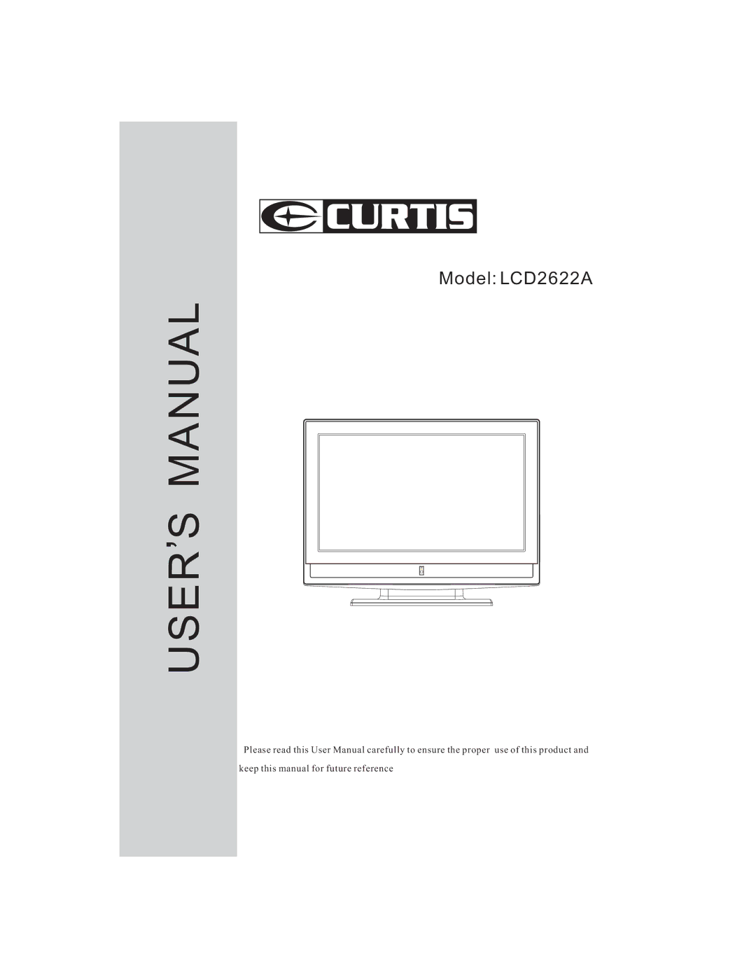 Curtis LCD2622A user manual User S Manual 