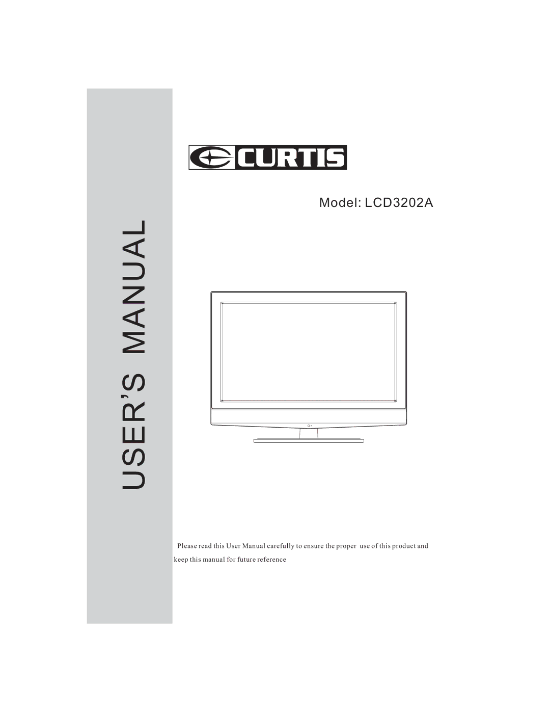 Curtis LCD3202A user manual User S Manual 