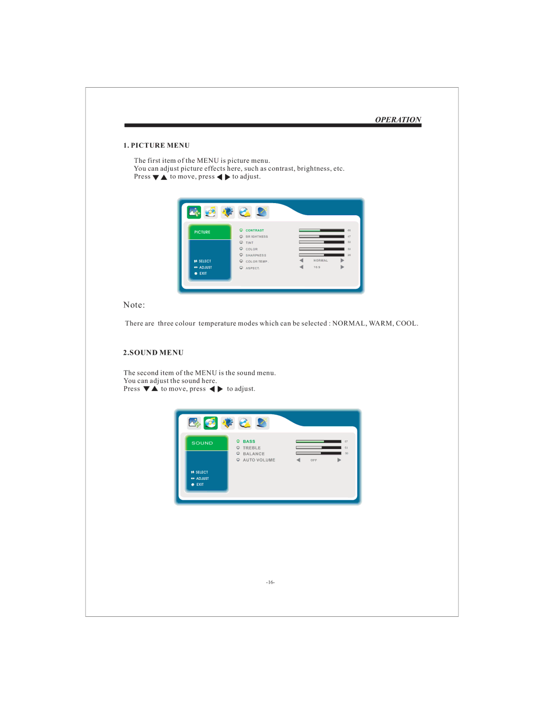 Curtis LCD3213 user manual Operation 