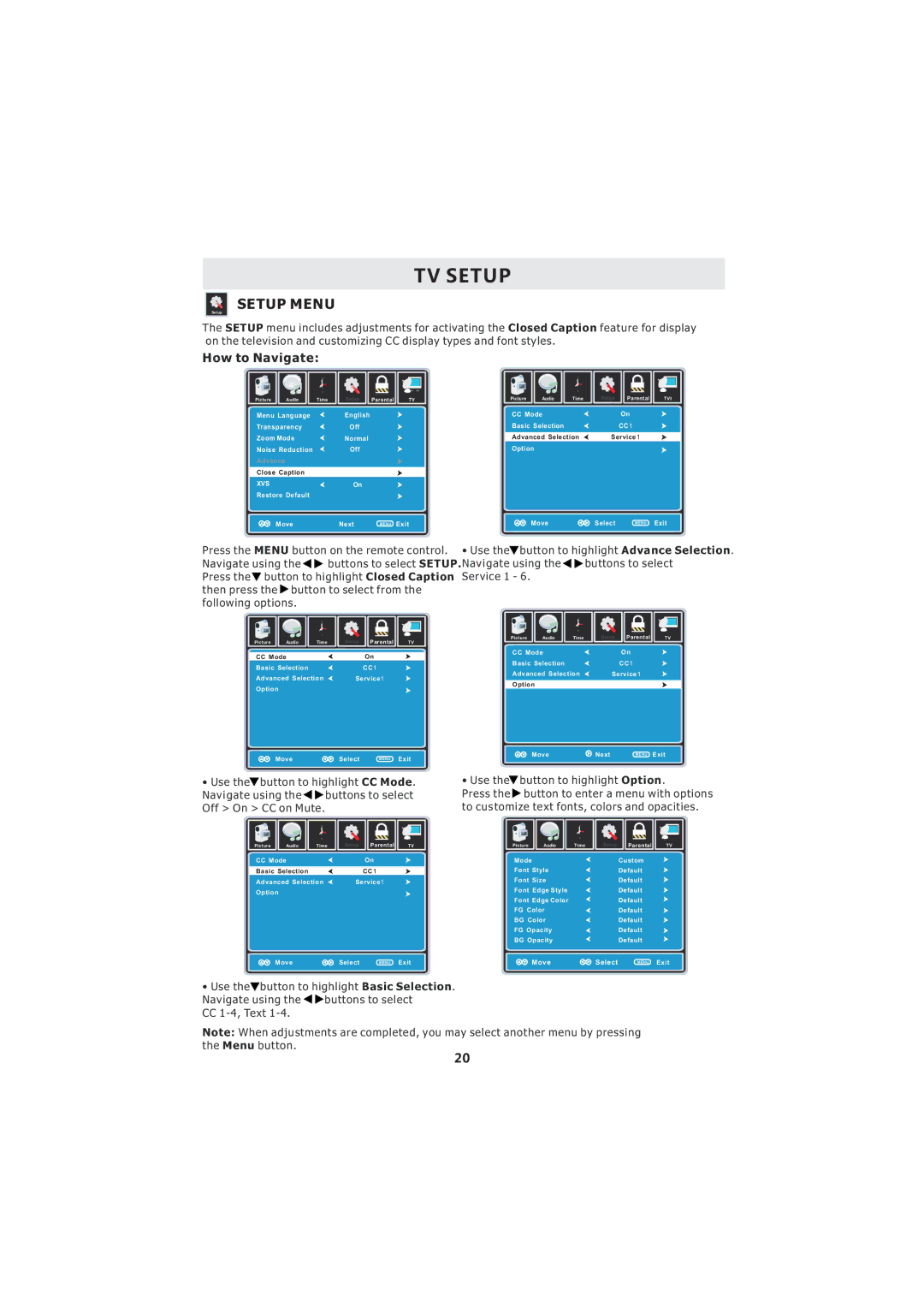 Curtis LCD3718A instruction manual Xvs 