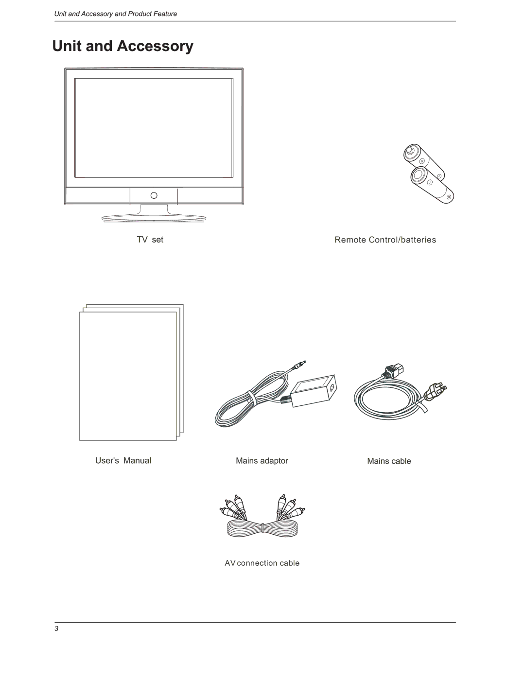 Curtis LCDVD191 manual Remote Control/batteries 